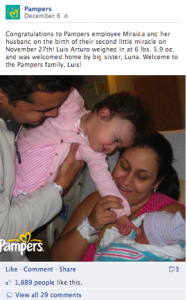 Pampers Social Image Example