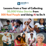 Collage of different people representing the different lived experiences captured by the Social Lens Library